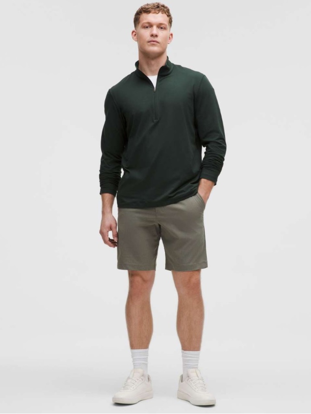 Lululemon ABC Classic-Fit Short 9” WovenAir Grey Sage Size 36
